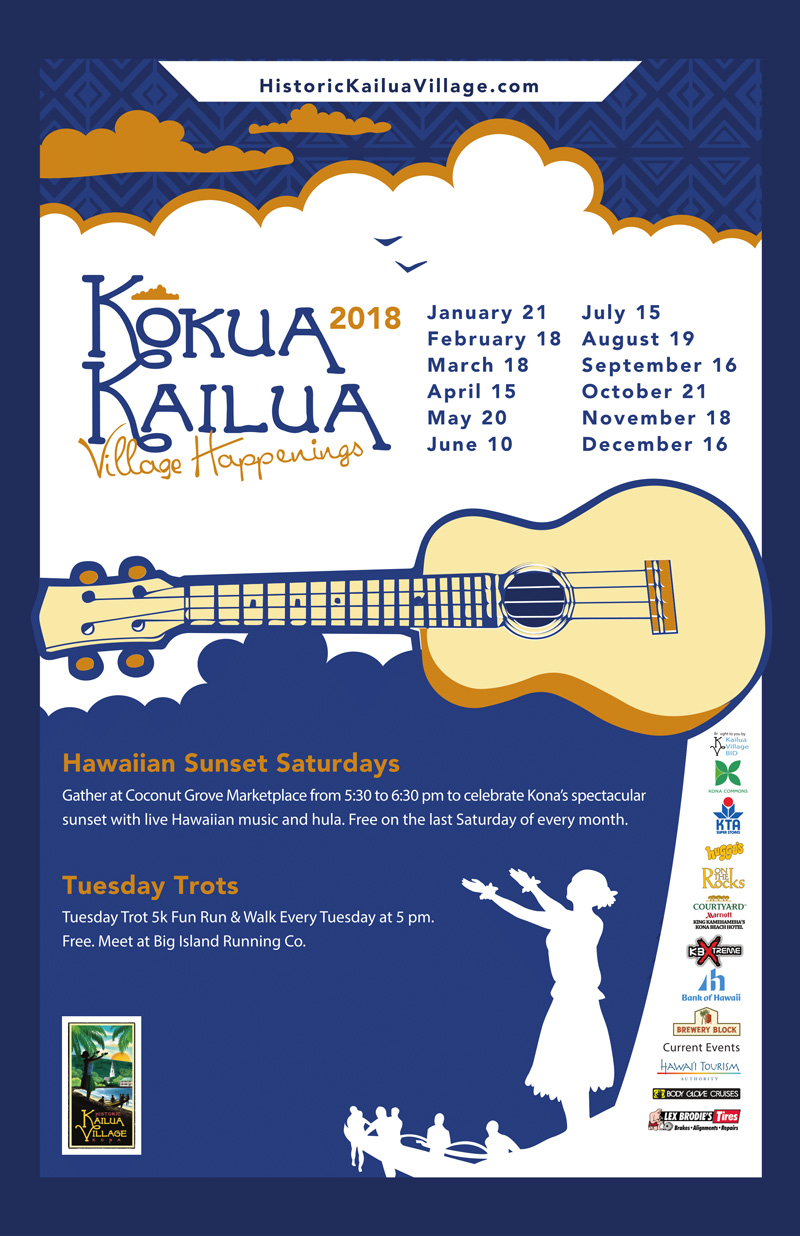 Kokua Kailua Stroll & Hulihe'e Palace Monthly Event, Kona, Hawaii Island